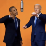 AI-edited performance example against an orange background