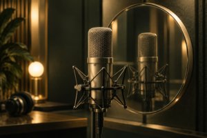 Original studio artwork for voice cloner